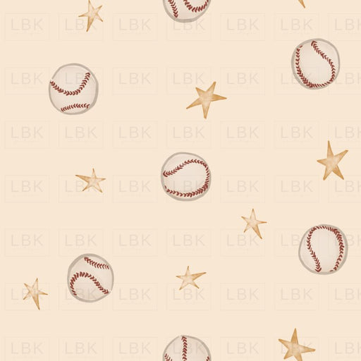 Baseball And Stars - Ivory