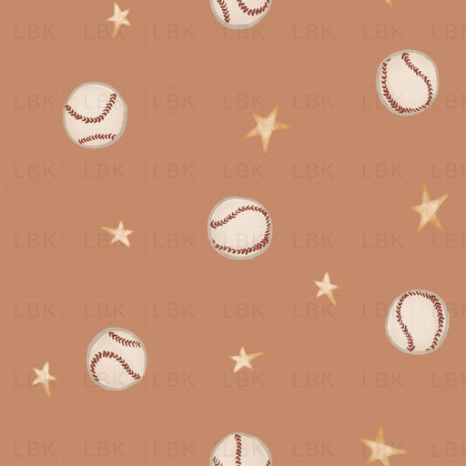 Baseball And Stars - Sandstone