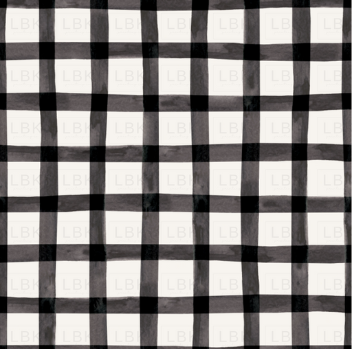 Forest And Frost Plaid Light Black Cream