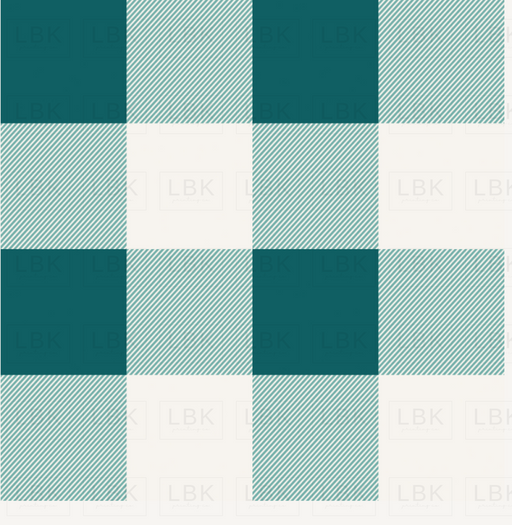 Forest And Frost Plaid Teal Blue Cream