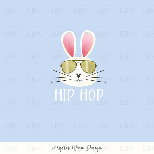 Hoppy Easter Panel- Hip Hop Blue