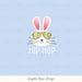 Hoppy Easter Panel- Hip Hop Blue