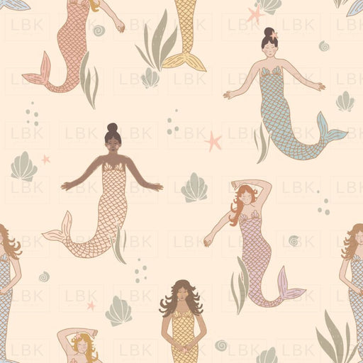 Lets Be Mermaids - Ivory Rainbow