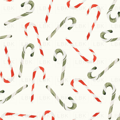 Noel Candy Canes On Ivory