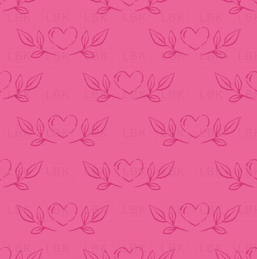 Penelope Heart Sketches Hot Pink