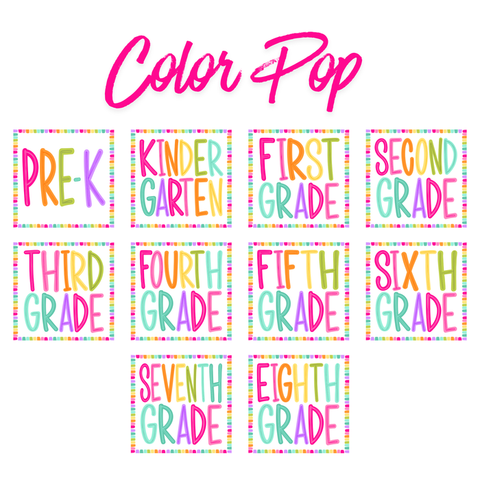 Color Pop School Grade DTF Deal
