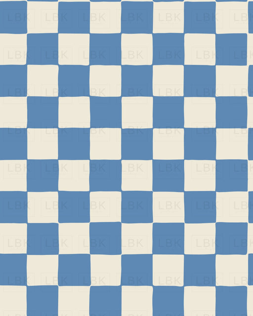 2022 Summer Play_Retro Checkerboard In Blue