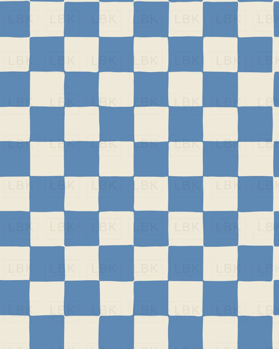 2022 Summer Play_Retro Checkerboard In Blue