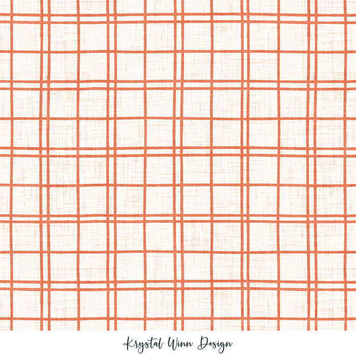 Apothecary Plaid Orange