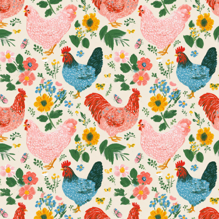 floral Chickens Chicken Deal