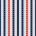 4Th July Pinstripes Pattern
