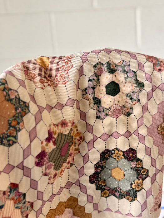 Floral Garden Quilt Printed on Natural (SPECIAL)