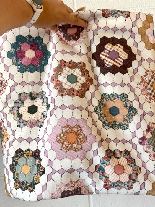 Floral Garden Quilt Printed on Natural (SPECIAL)