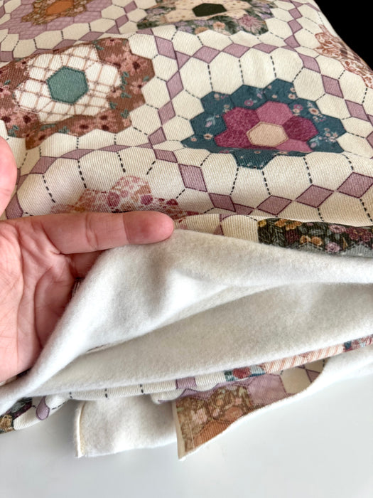 Floral Garden Quilt Printed on Natural (SPECIAL)