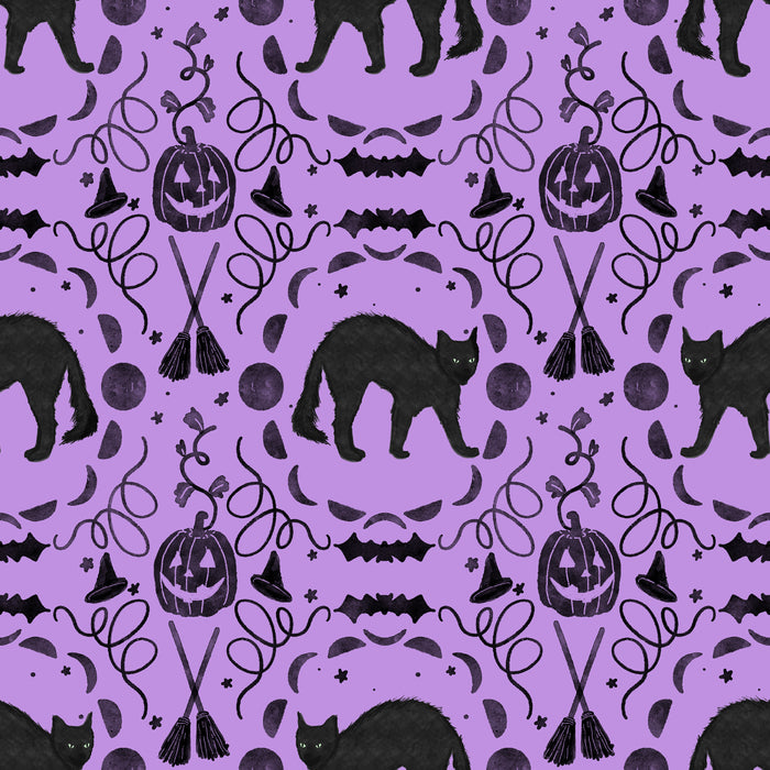 All Hallows eve on spooky plum