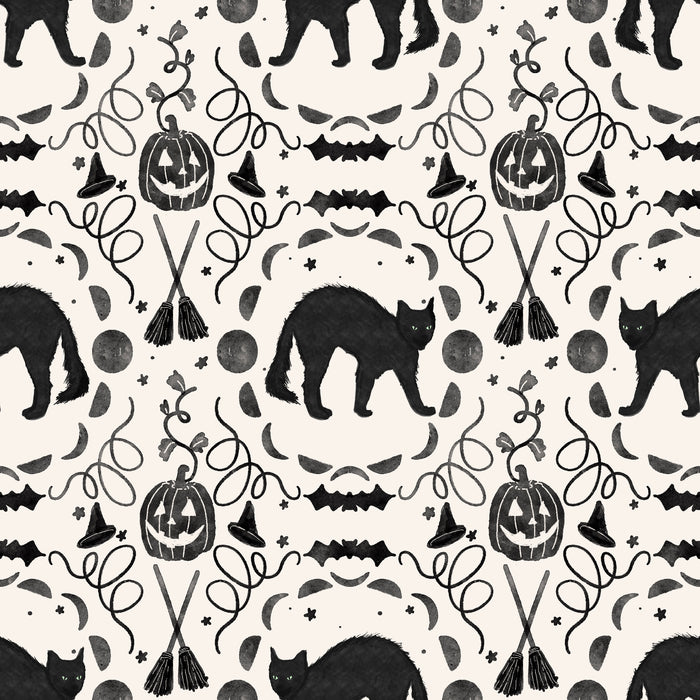 All Hallows eve on vintage white