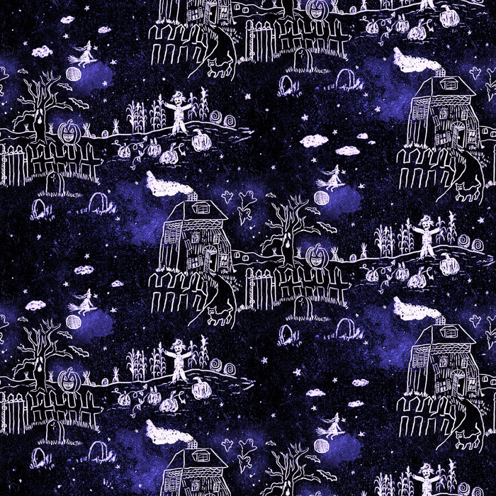 A walk down spooky lane - eerie glow