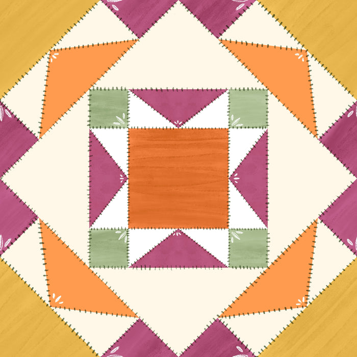 Barn plaid cream orange beet multi