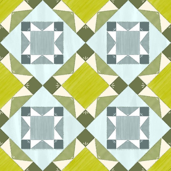 Barn quilt green and chino