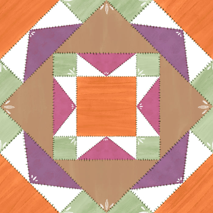Barn quilt rustic jewel tone