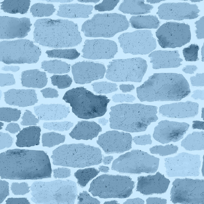 Blue toned castle walls