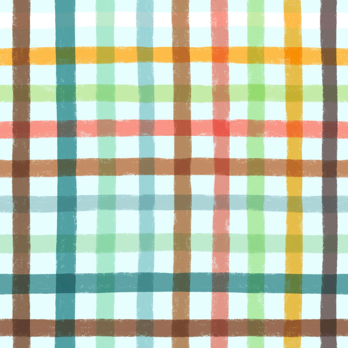 Boardwalk fade plaid lt blue