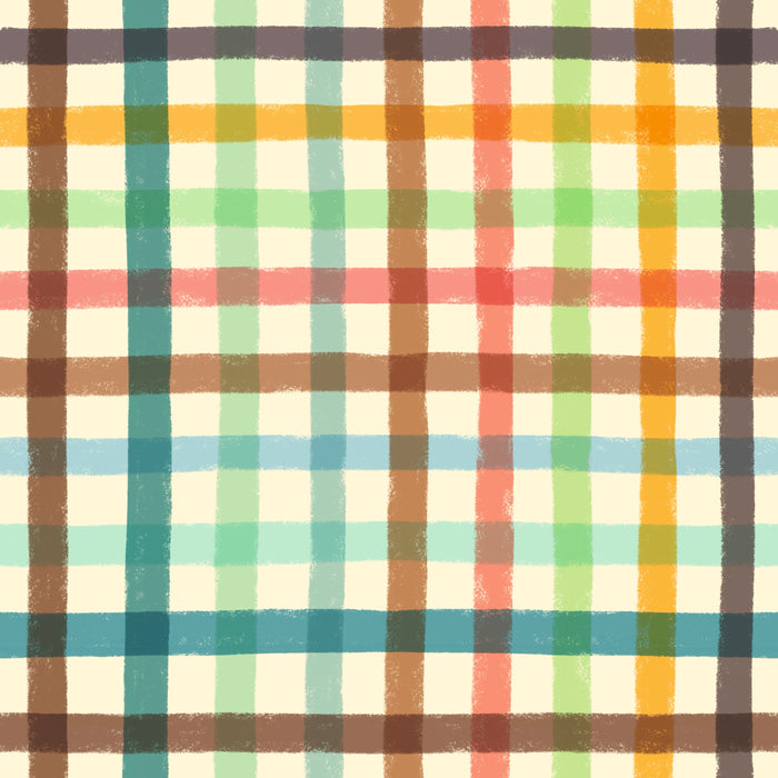 Boardwalk fade plaid lt yellow multi