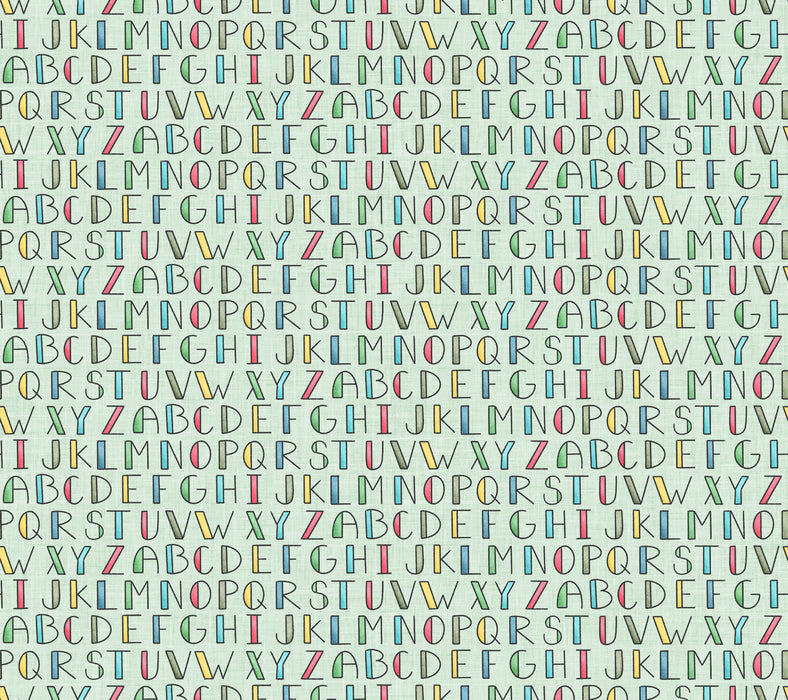 Book Worm Alphabet Green
