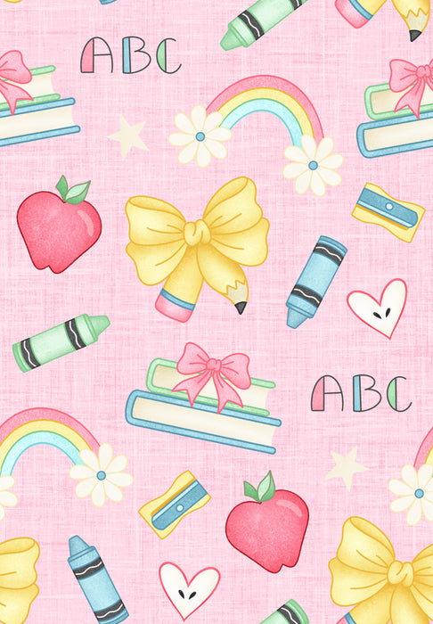 Book Worm School Days Pink