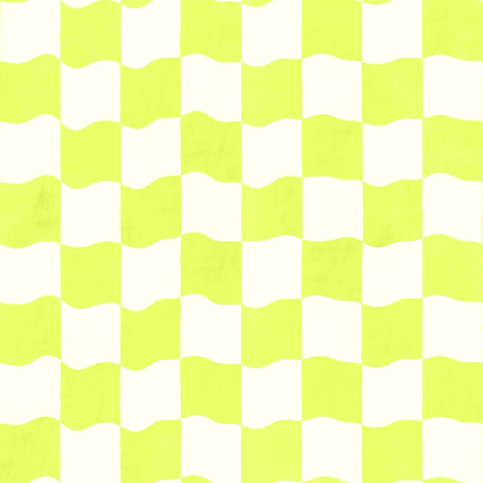 Bright wavy checker lemon lime