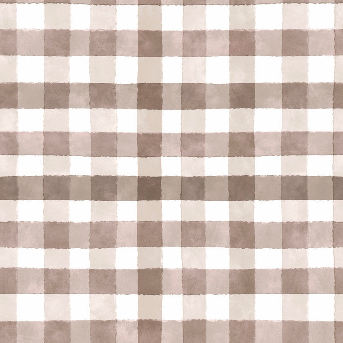 Brown gingham