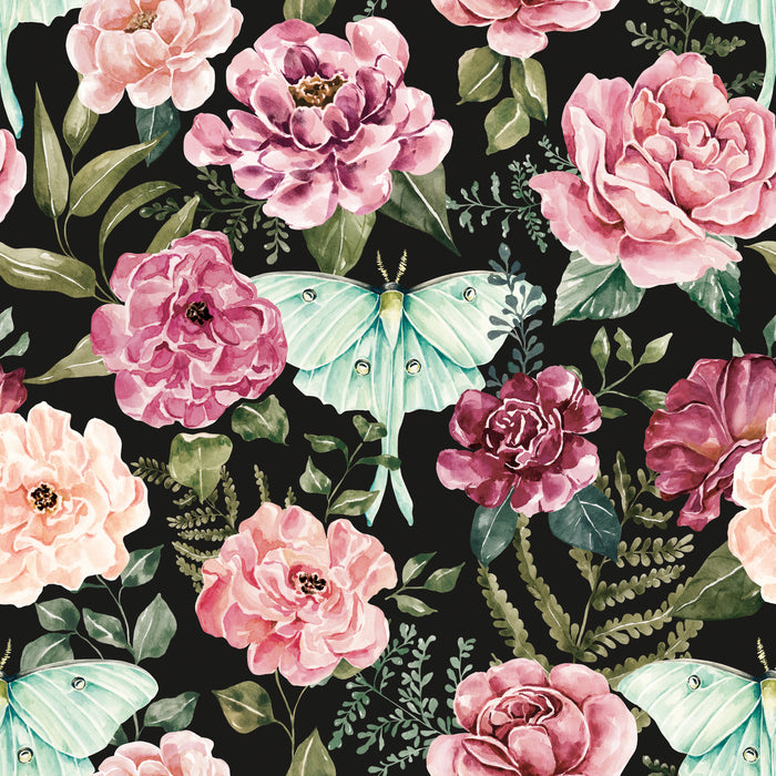 CR_MoonlitHollow_LunaMoth_Floral_Dark_RGB