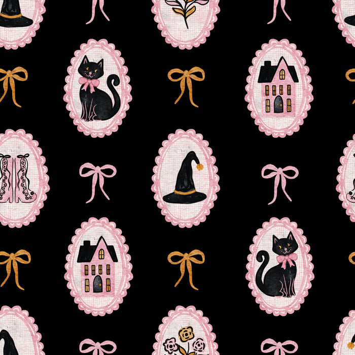 Cameo Kitty Halloween Black