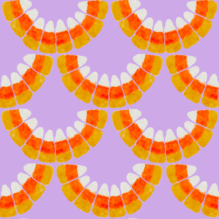 Candy Corn scallop spooky plum
