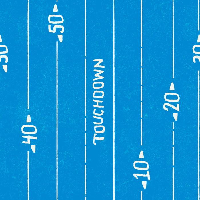Carolina blue touchdown stripes