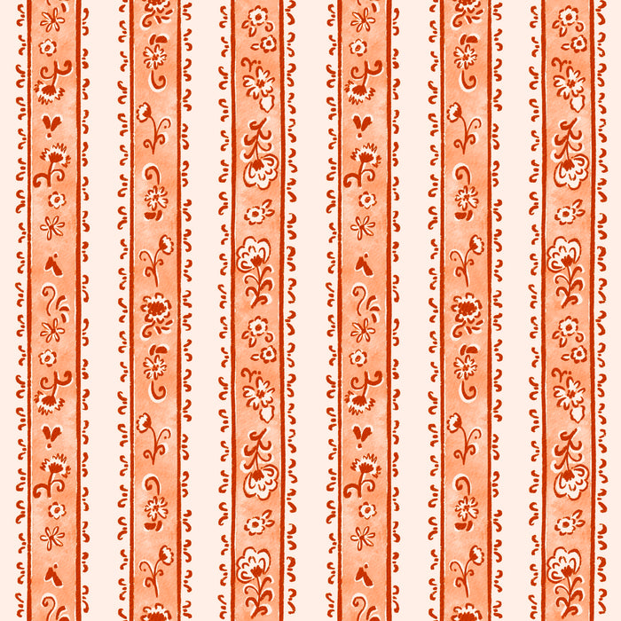 Chinoiserie floral spice on tan
