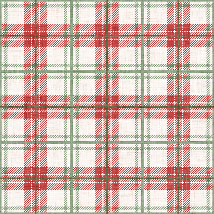 Christmas Cookie Plaid Red