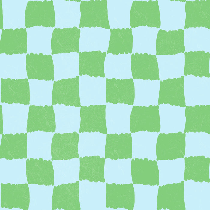 Coastal clubhouse check green lt blue