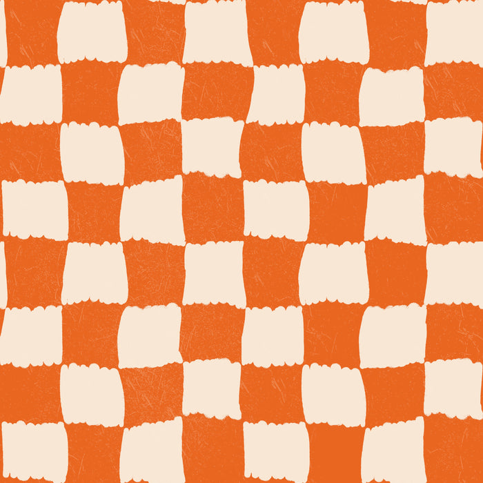 Coastal clubhouse check orange sand