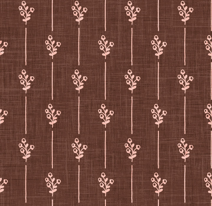 Cowboy Valentine Bud Stripe Brown