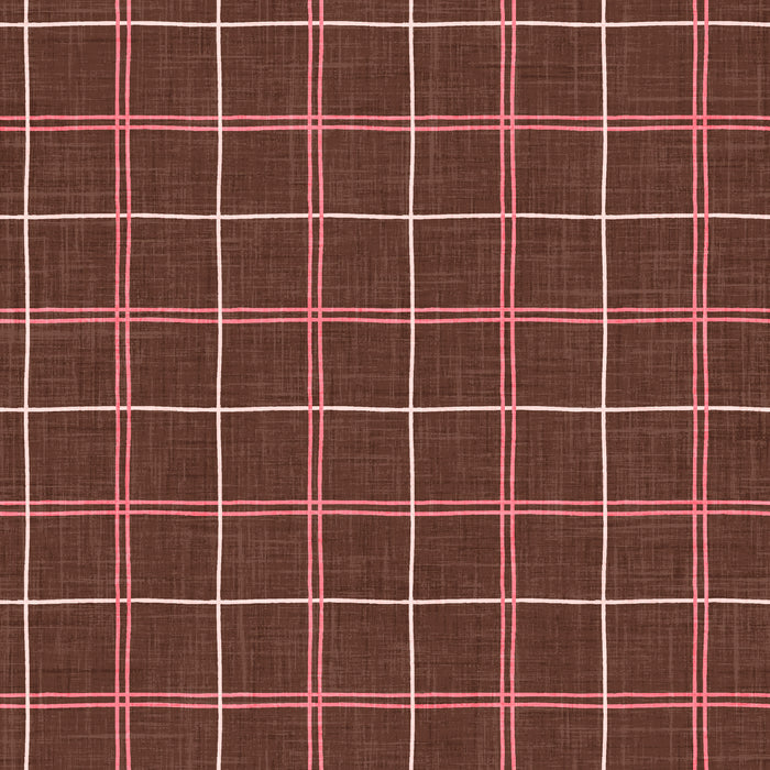 Cowboy Valentine Plaid Brown