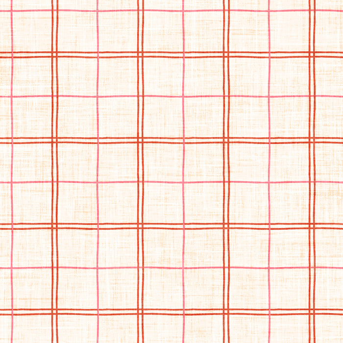 Cowboy Valentine Plaid Cream