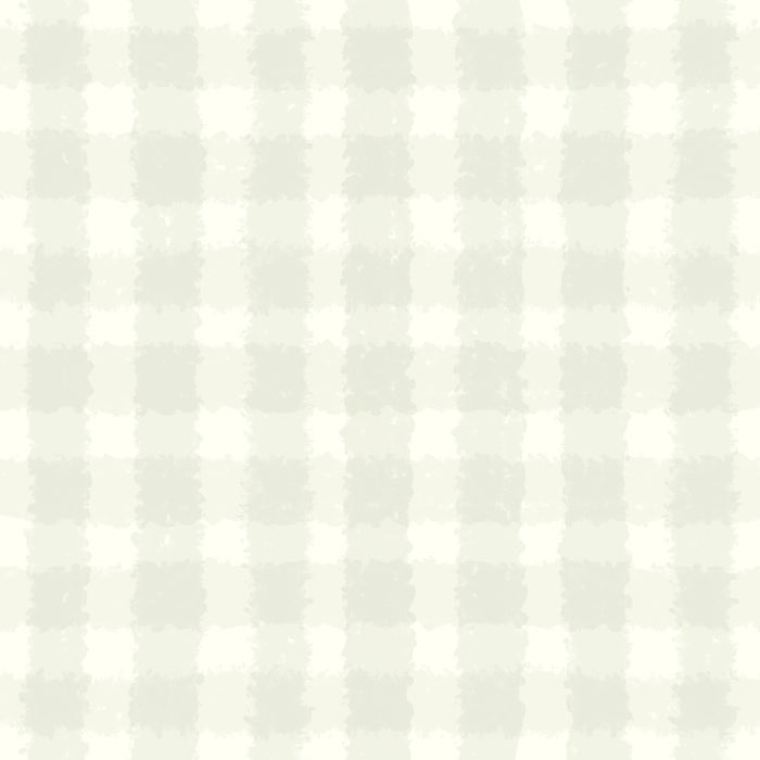 Cream light sage plaid