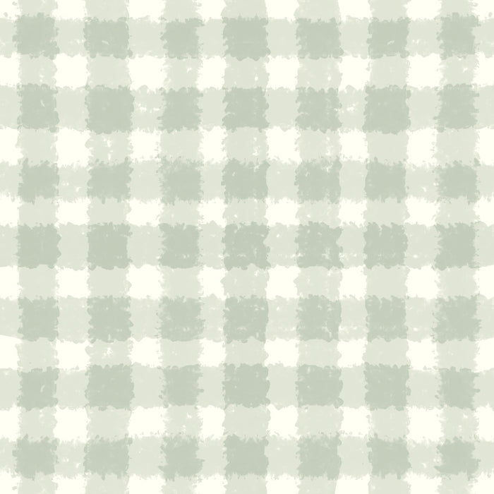 Cream sage plaid