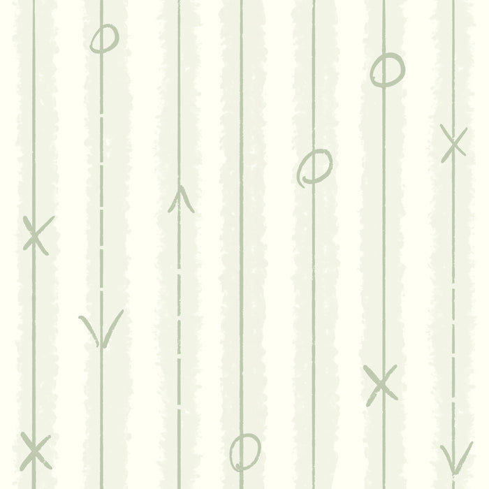 Cream sage play stripe