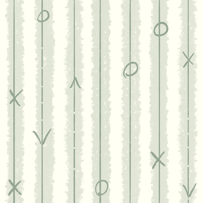 Cream sage play stripe