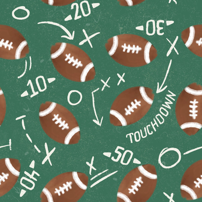 Dark green touchdown terrain