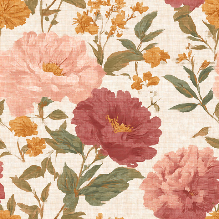 Vintage Mauve Floral