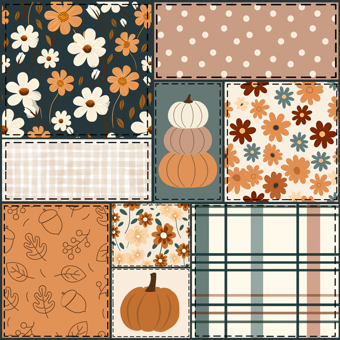 Fall Floral Patchwork