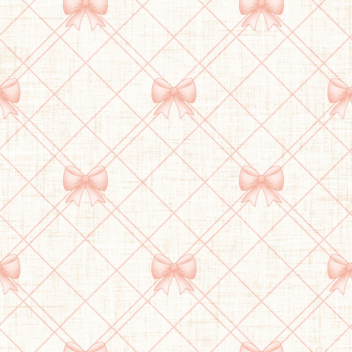 Farmyard Bow Plaid Pink